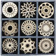 Wooden Set 45pcs 3cm Circles