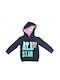 Детски Суичър с Качулка и Джобове Dark Blue/Light Blue/Pink/White