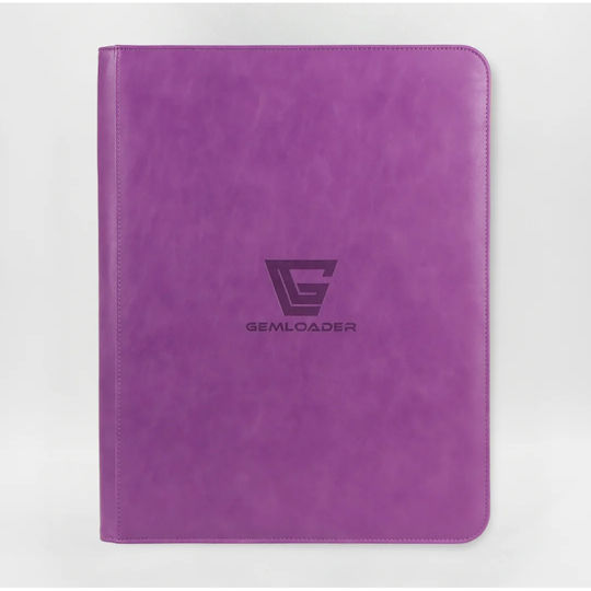 Gemloader Premium Card Album Toploader Gemloader 3"x4" Fit Collector's Binder 216 Slots Purple