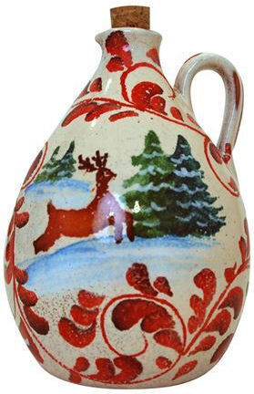 Weihnachtlicher Ölbehälter Keramik Chalet Modigliani 17 cm