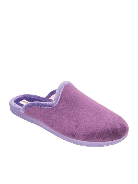 Adam's Shoes Χειμερινές Γυναικείες Παντόφλες Μωβ