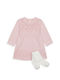 Kids Dress Long Sleeve Knitted Pink