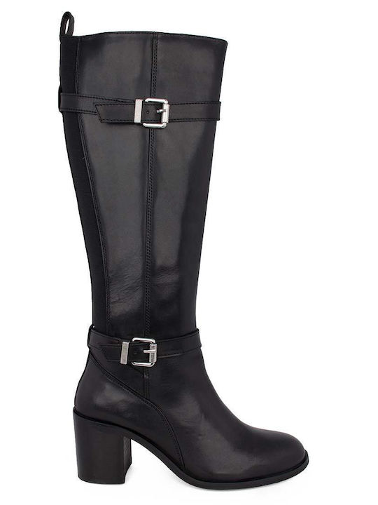 Descanflex Anatomic Leather Women's Boots with Rubber / Zipper Black