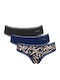 Woman Go Βαμβακερά Women's Slip 3Pack with Lace Multicolour