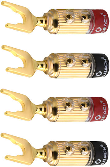 Oehlbach Fusion Lug High End Cable Lug Connector Speakers 4 Τεμάχια