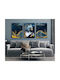 Decowalls Dreifach Gemälde auf Leinwand 60x120cm