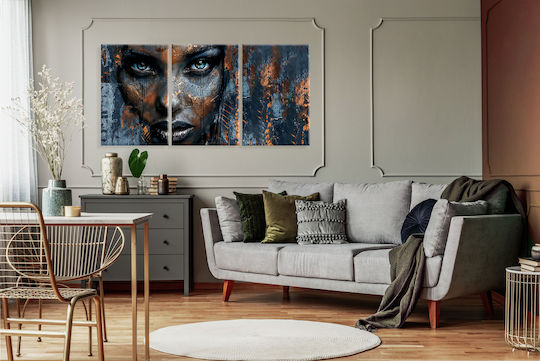 Decowalls Triplu Tablou pe Pânză 90x180cm