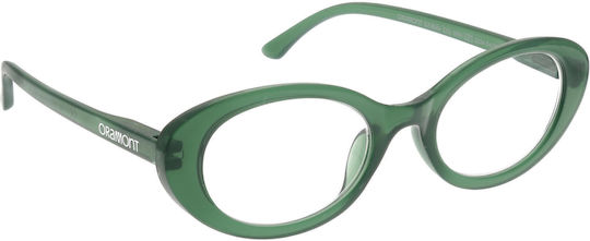 Oramont Women's Reading Glasses +1.75 in Green color 9084