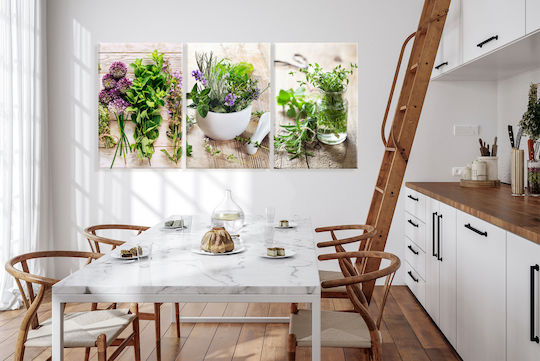 Decowalls Threefold Painting on Canvas 90x180cm