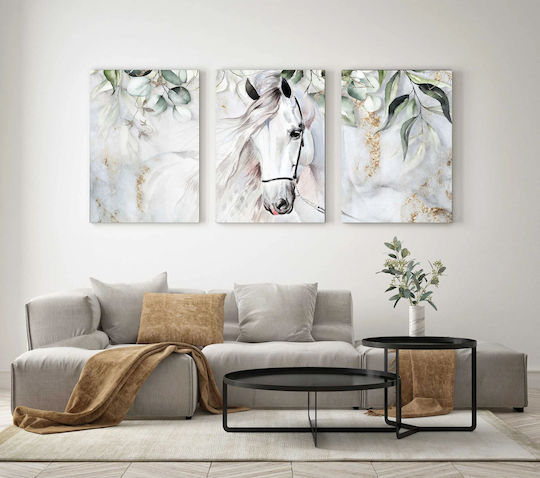 Decowalls Threefold Painting on Canvas 60x120cm