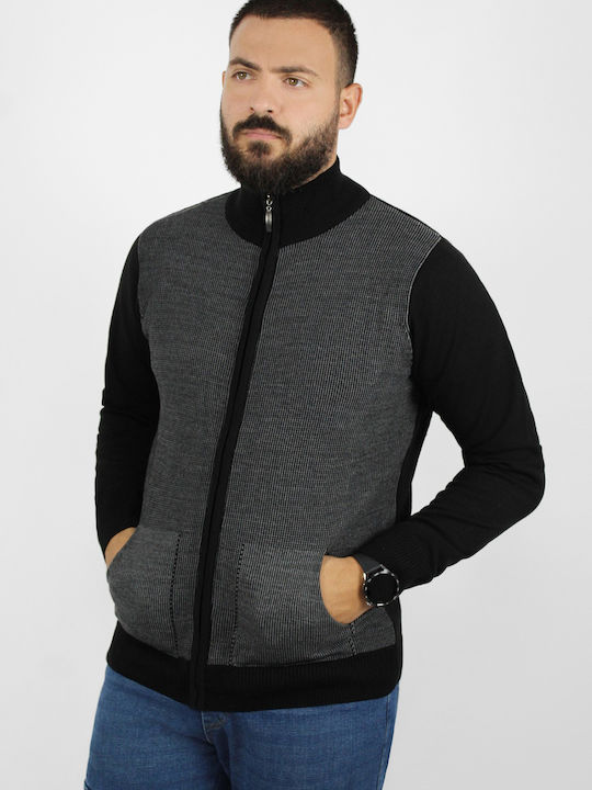 Men's Knitted Cardigan Black