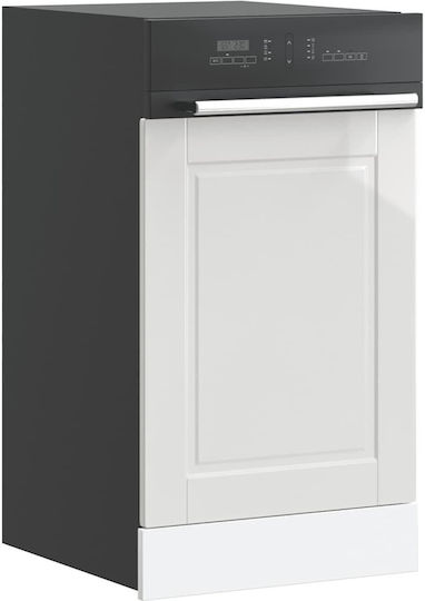 Porto High Gloss Dishwasher Panel 45x1.5x67cm White