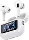 Wiwu T22 In-ear Bluetooth Handsfree Ακουστικά με Θήκη Φόρτισης Λευκά