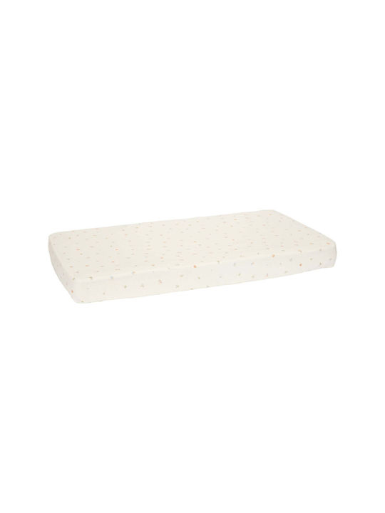 Little Dutch Single Sheet With Elastic Band Cotton Forest Treasures Beige 90x200cm