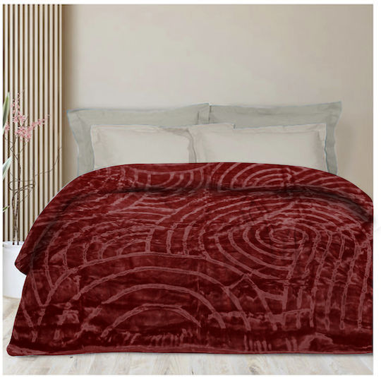 Amelie Line Υπέρδιπλη 220x220εκ. Red Amelie Line Υπέρδιπλη 220x220εκ. Red