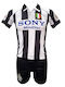 Παιδικό Σετ Ποδοσφαίρου Juventus Zidane Retro Ασπρο Μαύρο 120798-02