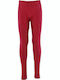 Kinder Leggings Lang Maroon