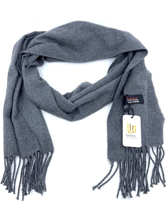 Legend Accessories Men's Cashmere Scarf Gray