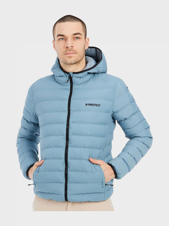 Jacket Puffer Light Blue