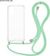 Sonique Back Cover Silicone with Strap Turquois...