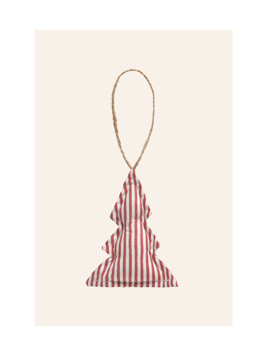 Hanging Ornament Tree Fabric Red