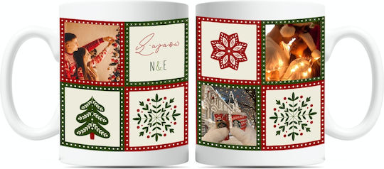 Christmas Collage Ceramic Mug