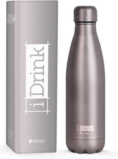 I-Total Μπουκάλι Θερμός Ανοξείδωτο 500ml MAT GREY