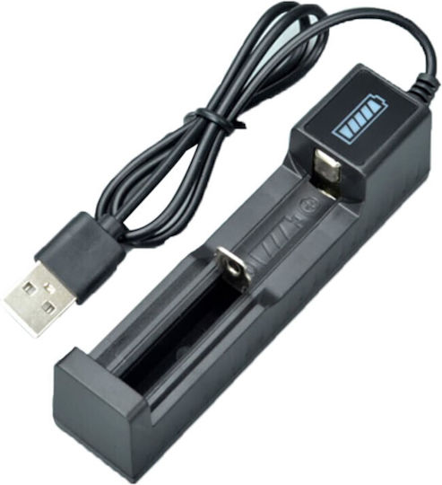 USB Φορτιστής Μπαταριών Li-ion Μεγέθους 18650/16340/26650/14500