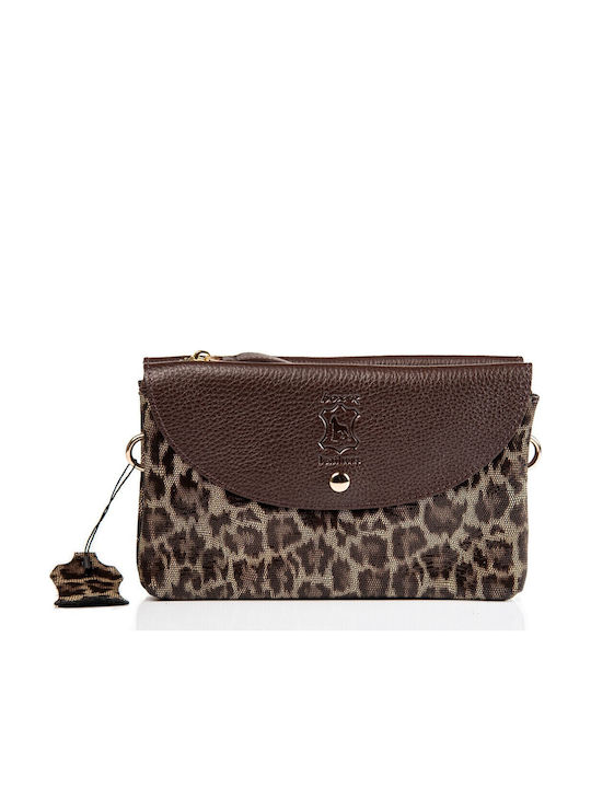 Boxer Leder Damen Handtasche Schulter Braun