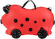 Koopman Kinder Hartkoffer Kabine Rot mit 4 Rädern Höhe 52cm