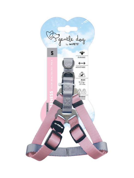 M-Pets Sanftes Hundegeschirr Dreieck Klein 1,5x34-50cm Rosa