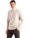 Langarmbluse Beige