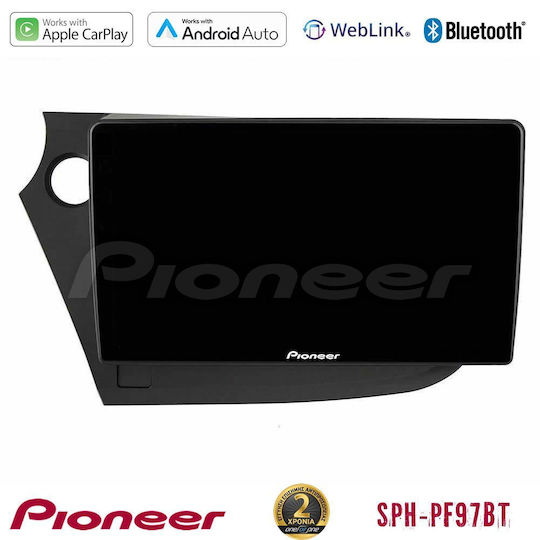 Pioneer Auto-Audiosystem für Honda Einblick 2009-2015 (Bluetooth/USB/WiFi/GPS/Apple-Carplay/Android-Auto) mit Touchscreen 9"