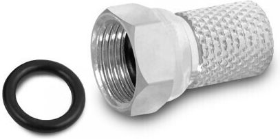 Arli Plug F-Connector female 7-7,5mm Silver (165.35.003)