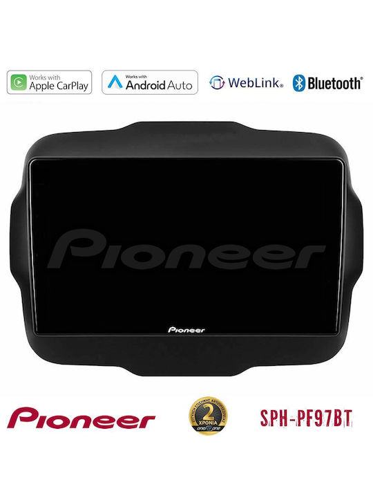 Pioneer Ηχοσύστημα Αυτοκινήτου για Jeep Renegade 2015-2019 (Bluetooth/USB/WiFi/GPS/Apple-Carplay/Android-Auto) με Οθόνη Αφής 9"