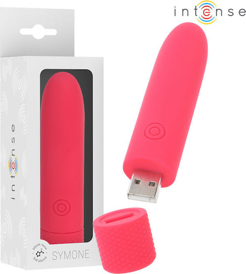 Intense Rechargeable Vibrating Mini Δονητής Bullet 10cm Κόκκινος