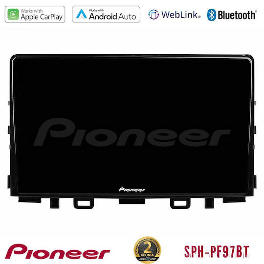 Pioneer Sistem Audio Auto pentru Kia Stonic / Rio 2018 (Bluetooth/USB/WiFi/GPS/Apple-Carplay/Android-Auto) cu Ecran Tactil 9"