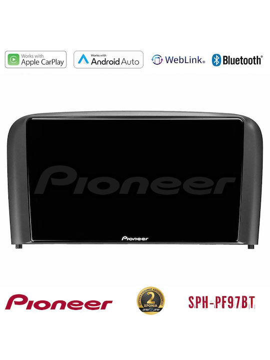 Pioneer Auto-Audiosystem für Volvo S80 1998-2006 (Bluetooth/USB/WiFi/GPS/Apple-Carplay/Android-Auto) mit Touchscreen 5"