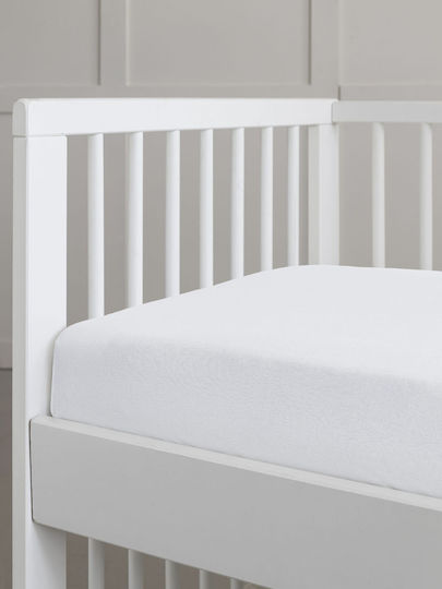Nima Baby Sheet Crib Cotton Fitted White 70x140cm