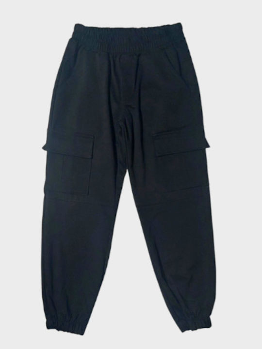 Serafino Kids' Cargo Pants Black