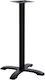 Pakketo Steko Metallic Table Stand Black Table 62x94cm
