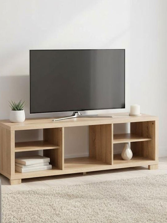 TV Stand Beige Length 120cm Width 39.5cm Height 42.5cm