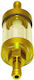Universeller Kraftstofffilter 6mm Gold-Glas
