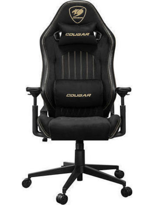 Cougar Royal F Καρέκλα Gaming Δερματίνης με Ρυθμιζόμενα Μπράτσα Μαύρη