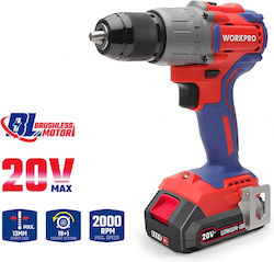 WorkPro WP390002 Δραπανοκατσάβιδο 20V 2x2Ah