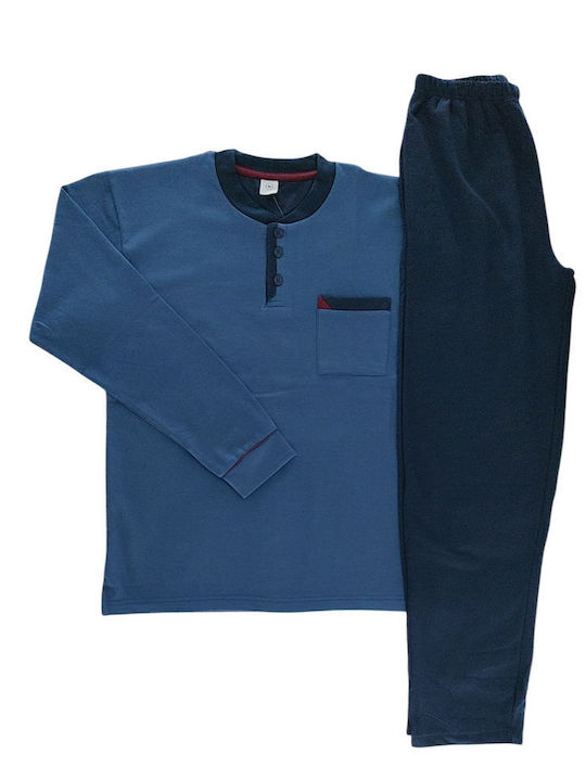 Collection Men's Winter Pajamas Set BLUE