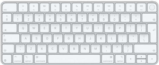 Apple Magic Keyboard με Touch ID Με Apple Silicon (USB–C) Ασύρματο Bluetooth Πληκτρολόγιο International English Λευκό