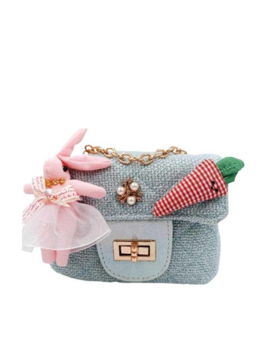 Lamoda Λαγουδάκι Παιδική Τσάντα Γαλάζια 13x6x10εκ.