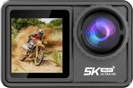 idl-S81TR5K Cameră de Acțiune 5K cu Ecran 1.4" și Wi-Fi Neagră