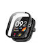 Techsuit Defense360 Pro Plastic Case with Glass in Black color for Xiaomi Redmi Watch 4